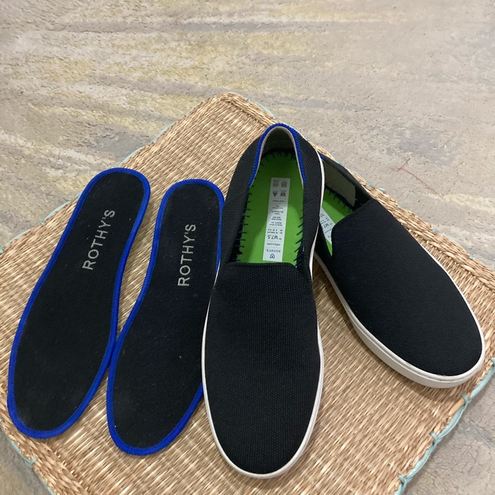 Rothy's The Original slip-on loafers size 7.5 black